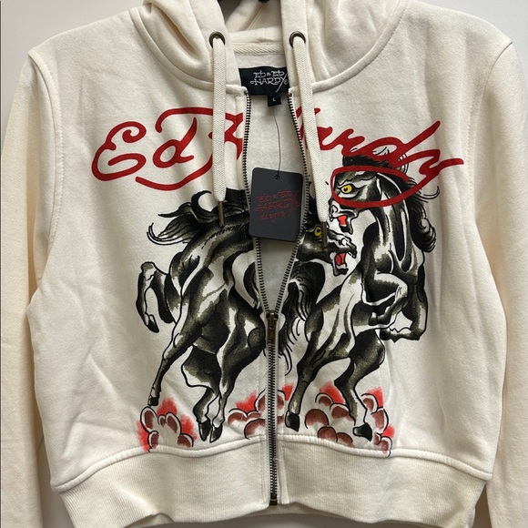 Ed Hardy Dragon Heart Zip Front Hoodie - Picture 5 of 6